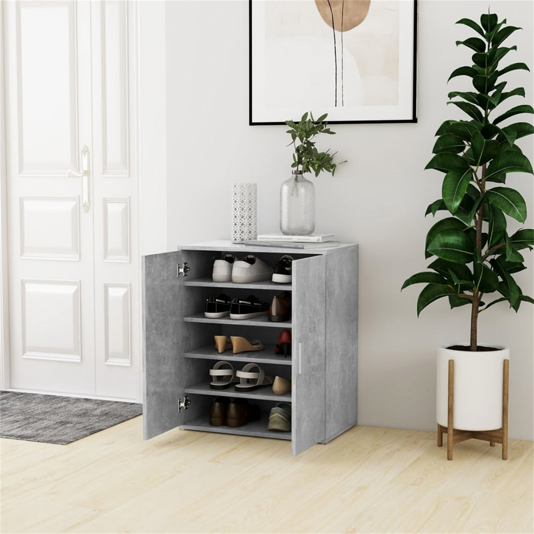 Shoe Cabinet 60x35x70 cm Engineered Wood