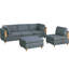 Chaise de style contemporain avec canapé et tissu