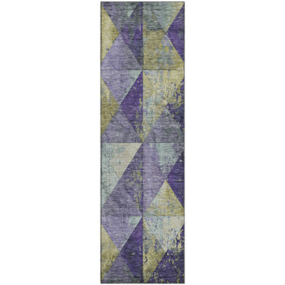Premium Machine Washable Meidell AMF1721 Geometric Rug