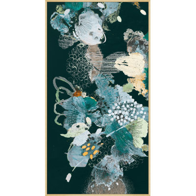 Lagoon Botanical Panel 1 Framed Watercolour Painting Print Canvas