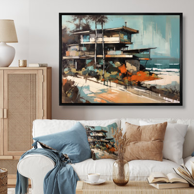 «Orange and Beige Cityscape Chronicles», reproduction sur toile