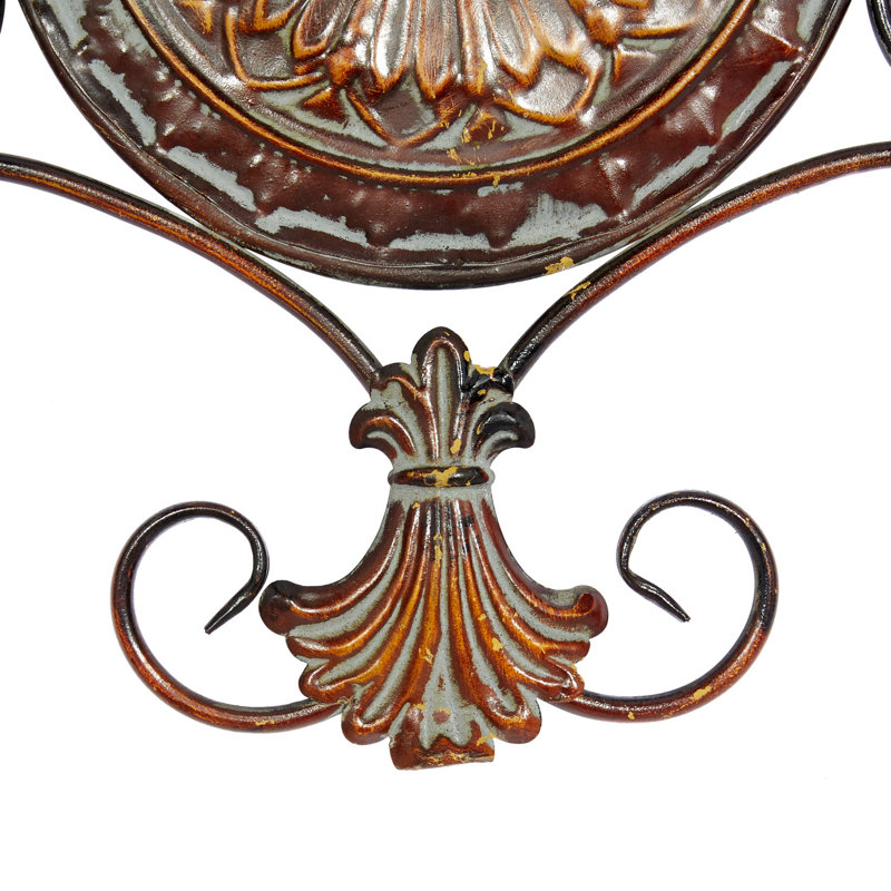 Patil 53" x 18" Brown Metal Rustic Wall Décor