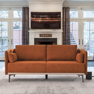 Kraz 72.83"W Upholstery Sofa