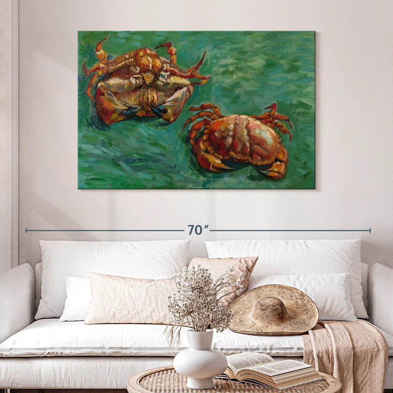 Deux crabes, H 32 po x l 48 po