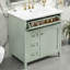 Meuble-lavabo simple autoportant de 30 po avec lavabo en céramique, portes à fermeture douce, 3 tiroirs, tablette intérieure réglable, assemblage facile-2021040161