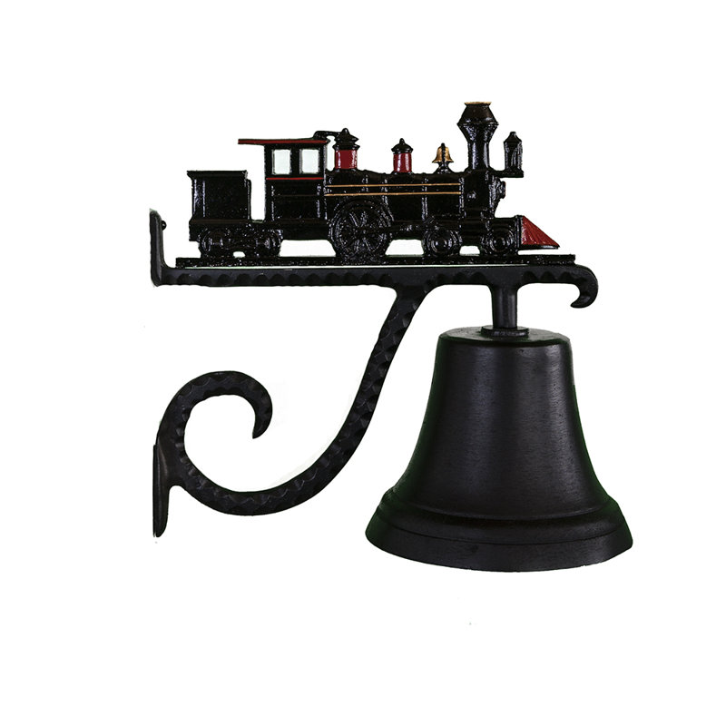 Cast Train Bell, Black/Red