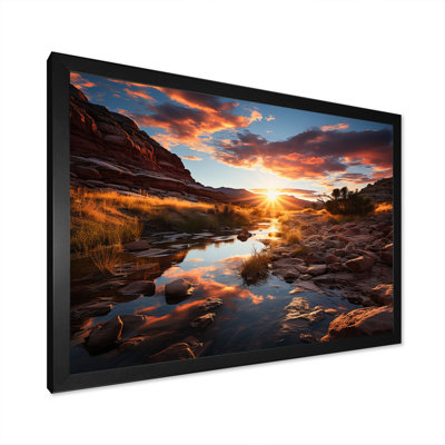 Coucher de soleil à Utah Mountain II - Utah, art mural