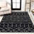 Kerana Moroccan Beni Souk Black/Cream Rug-1901632538