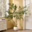 Arbre d'olivier artificiel de 7 pi avec feuilles et olives réalistes, faux arbre méditerranéen en pot blanc pour le salon, le vestibule ou la décoration intérieure