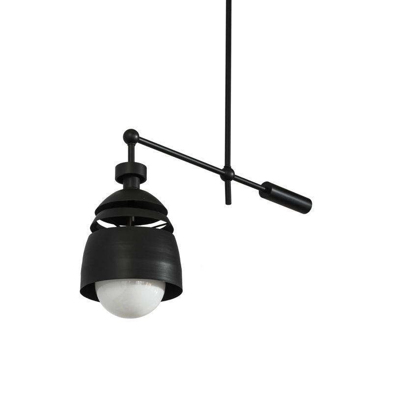Luminaire suspendu conique à 1 lumière Spaccato Oblong