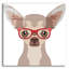 Art mural épique «Chihuahua portant des lunettes de hipster 2» par Furbaby-2005122100