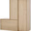 Banc et armoire à chaussures pour vestibule, entrée - tablettes réglables, spacieux, moderne, blanc gris 21 avec banc, couloir spacieux