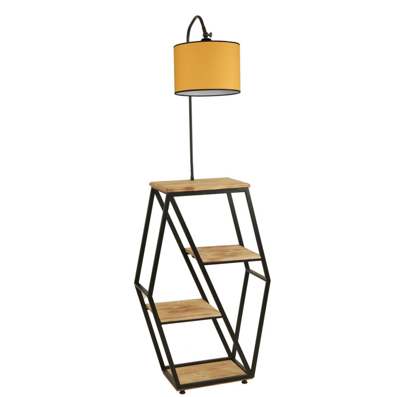 Loyalton 165cm Reading Floor Lamp, Yellow