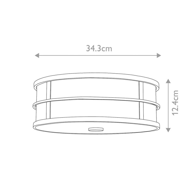 Ruben Glass Flush Mount