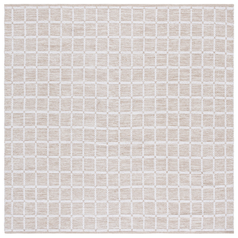 Mascaro 977 Area Rug In Beige / Ivory, Square 6'