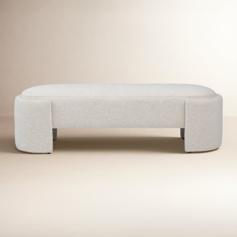 Granduca Boucle Fabric Upholstered Bench