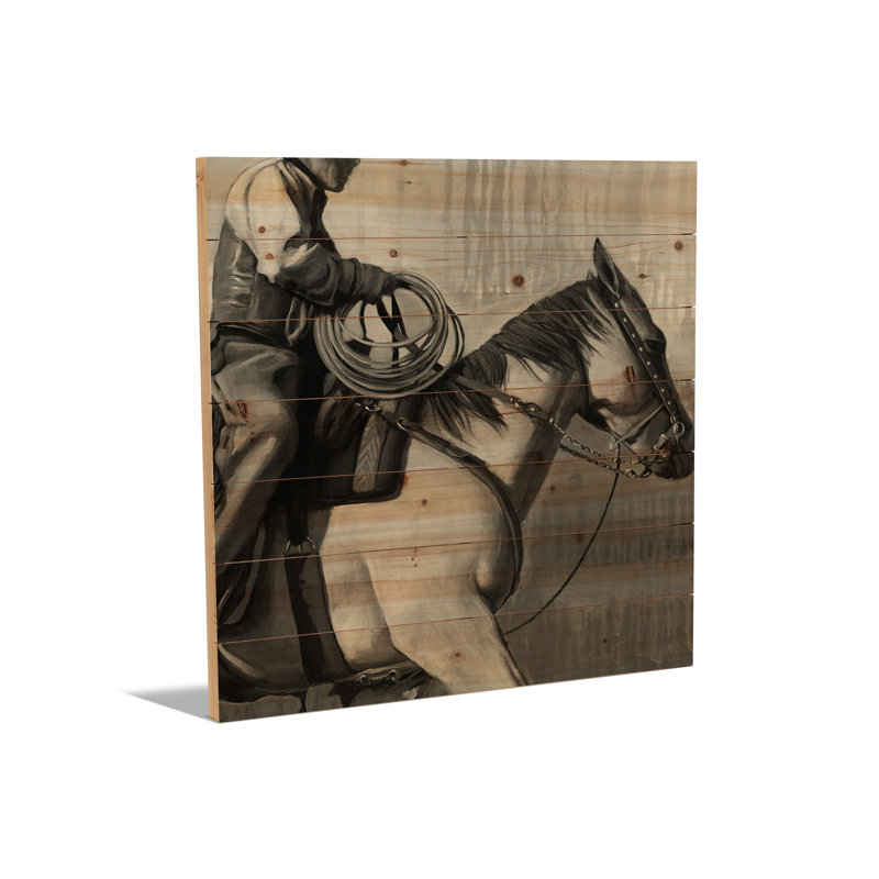 Reproduction d'art mural en bois - La recherche en noir et blanc par Stacy D'Aguiar
