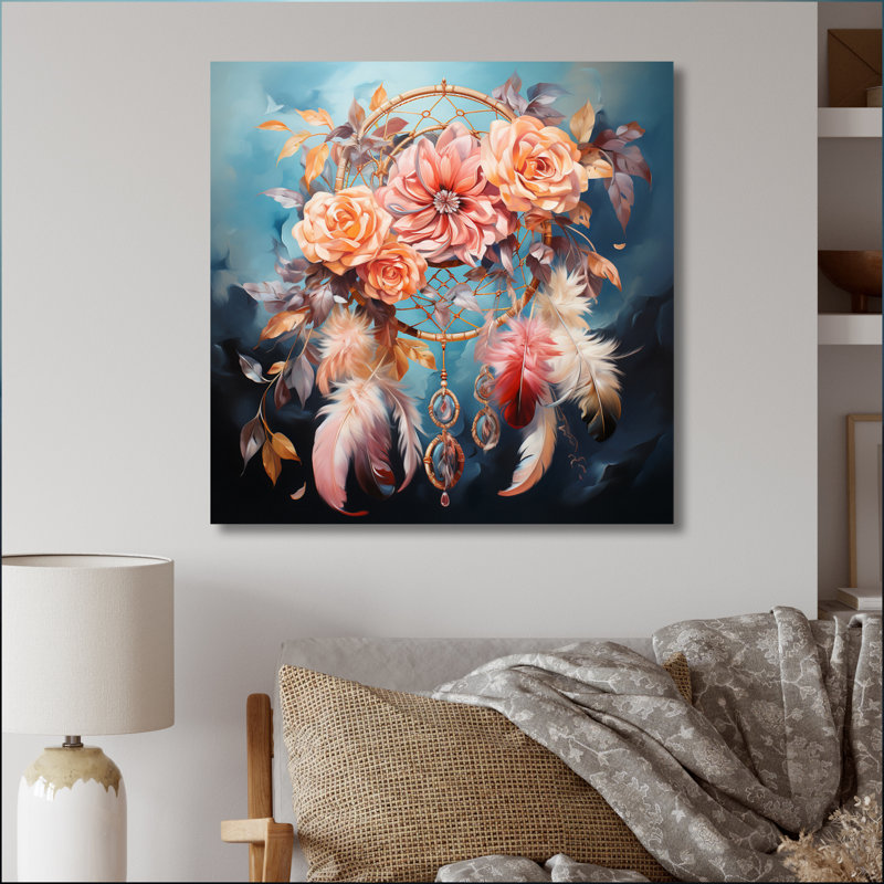 Pink Dream Catcher Dreamy Pastels III - Landscapes Canvas Prints, H 16 po x l 16 po, Toile tendue