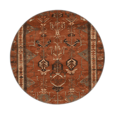 Turkish Brown Indoor and Outdoor Area Rug