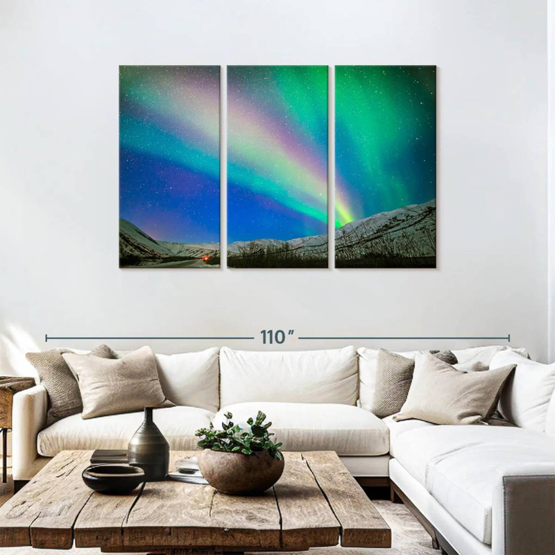 Syd Dalton Highway Aurora, 48" H x 74" W