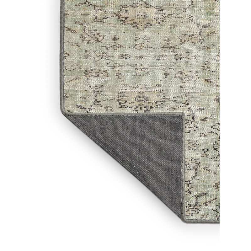 Laine crème/Tapis décoratif grise, Rectangle de 6 pi x 9 pi