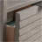 L-Shaped Desk, Brown Finish