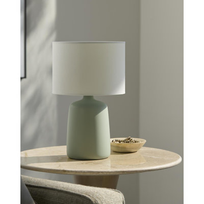 Elio Ceramic Table Lamp with Linen Shade