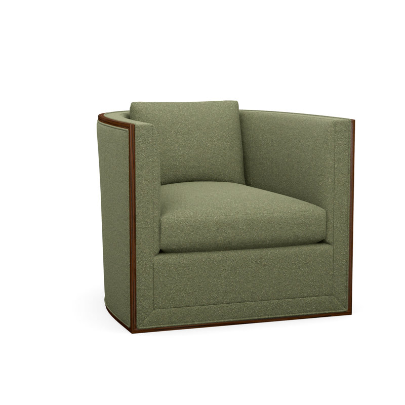 Chaise d'appoint Brett, Polyester vert, Expresso