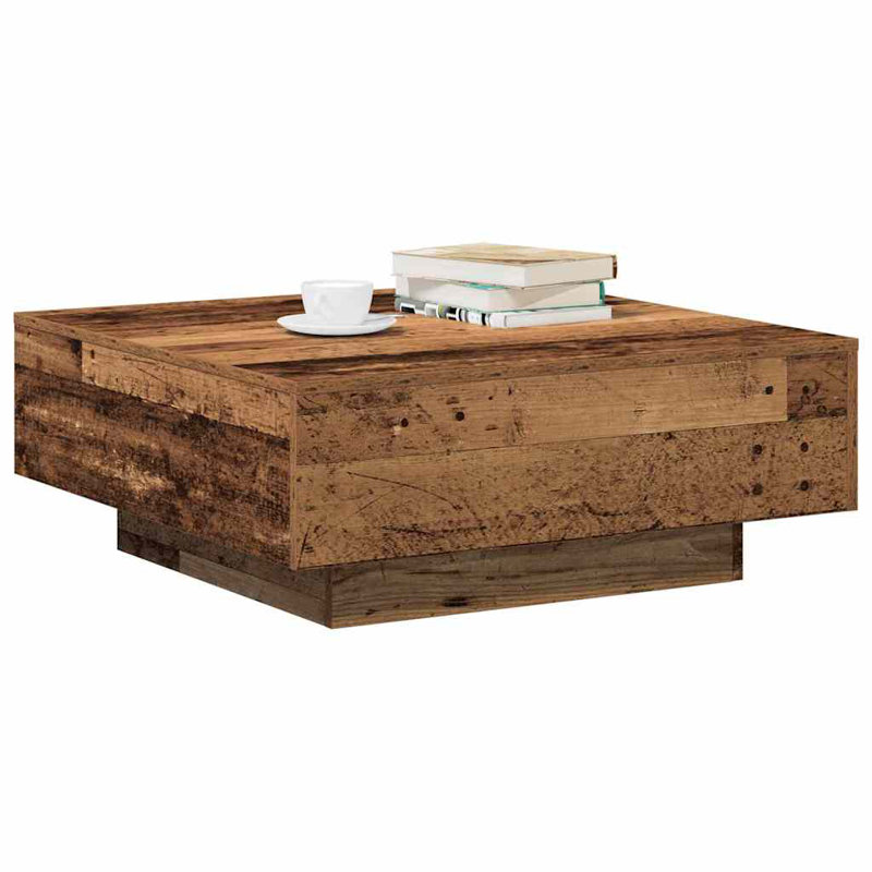 Coffee Table, Old Wood, 31 Cm, Brown, 31" H x 80" W x 80" L
