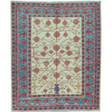 Kotanabad Wool Oriental Area Rug in Ivory/Blue/Red