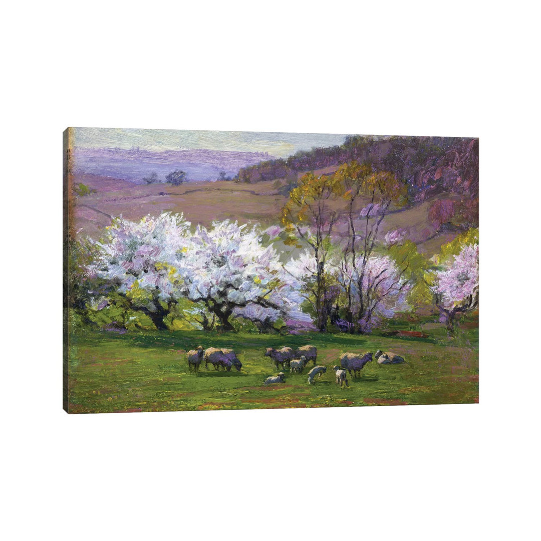 Blossom Time, by Edward Henry Potthast - Wrapped Canvas Painting