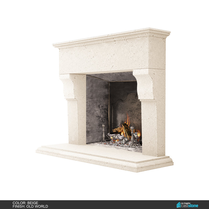 Martel Fireplace Surround, Beige Old World