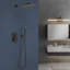 Motif à 1 jet 11,8 po Pomme de douche murale double fixe et portable avec 1,8 gal / min-112006265
