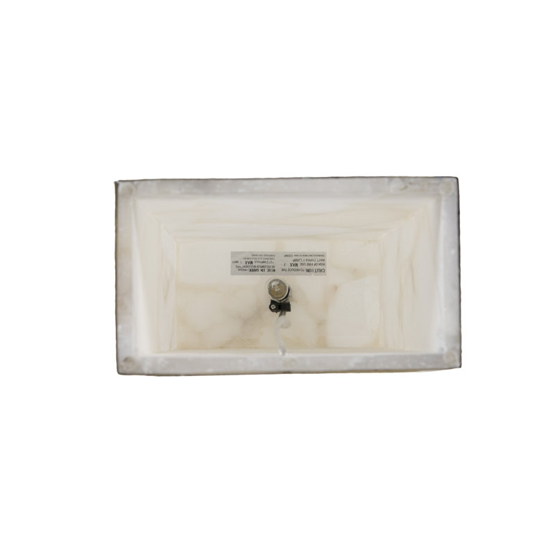 Alabaster Maxx Table Lamp with Sea Salt Linen Shade and Stained Gold Finish