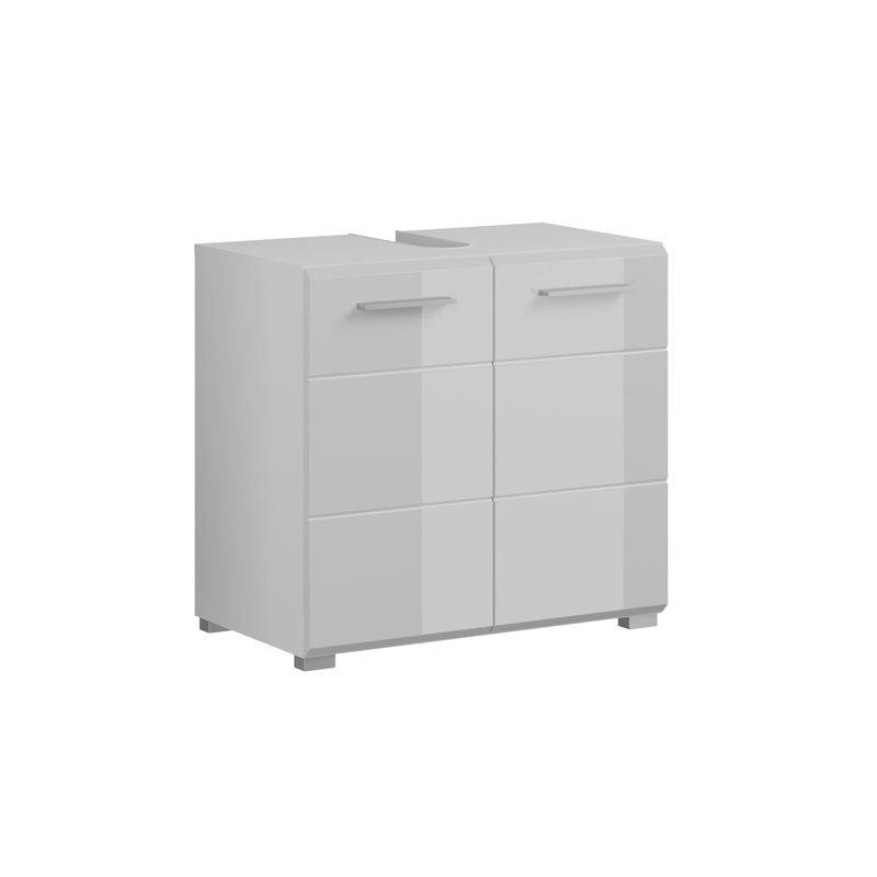 Caballo 60cm Bathroom Vanity Base Only in White High Gloss