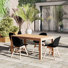 Anautica 4 - Person Teak Patio Dining Set with Rectangular Table