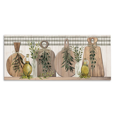 Rustic Cutting Boards Canvas Wall Art by Cindy Jacobs