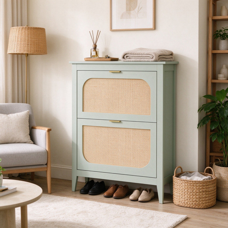 14 Pair Shoe Storage Cabinet