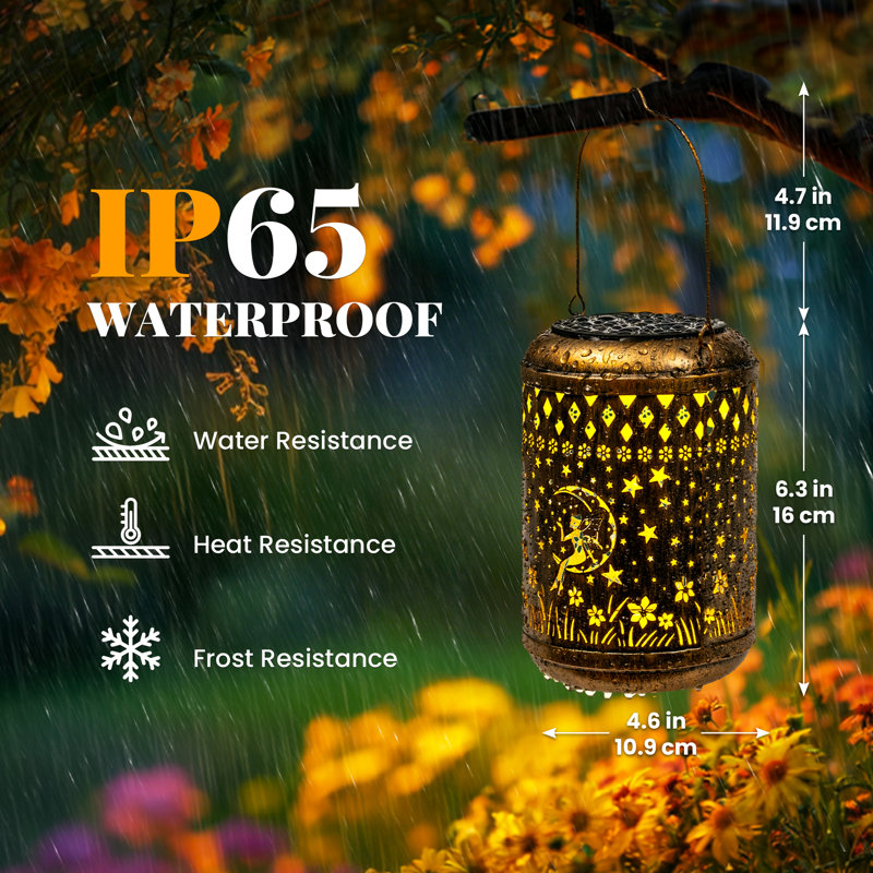 Lanterne solaire d'extérieur imperméable à l'eau