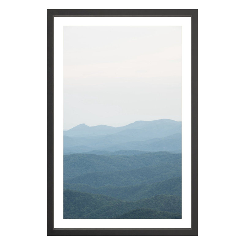 Landscape & Nature Print, Black, 36" H x 24" W x 1.88" D