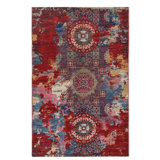High-Quality Hand-Knotted Pink And Red Area Rug