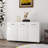 Three Doors Side Table-White
