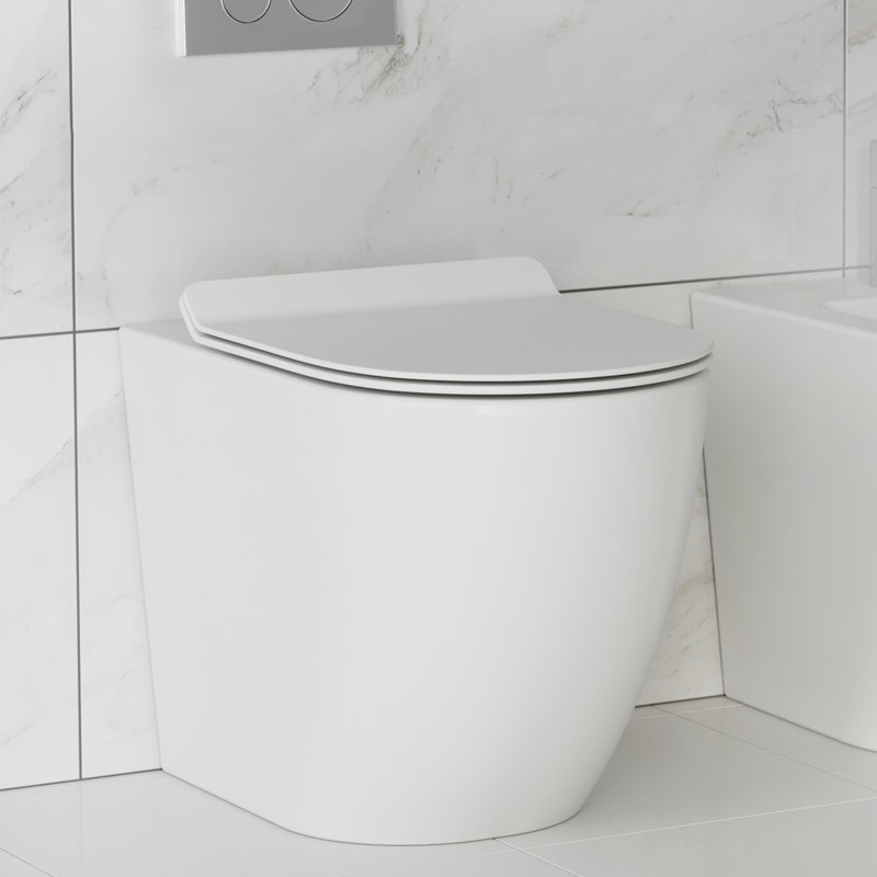 Cuvette de toilette allongée St. Tropez, Blanc lustré