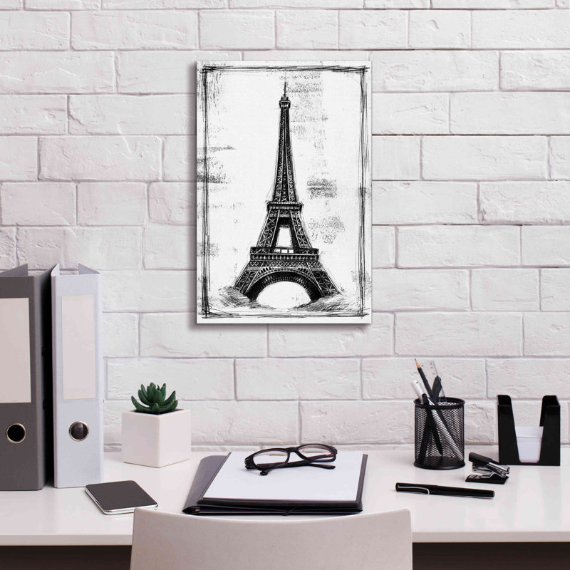 «European Icon Blueprint I» par Ethan Harper, estampe numérique sur toile, H 18 po x l 12 po x P 0,75 po