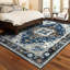 Tapis perlé rectangulaire vieilli à motif rétro-428965299