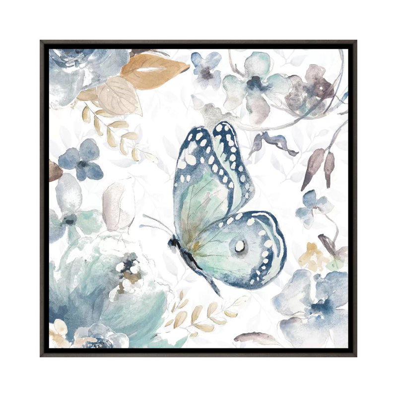 «Butterfly Beauty I» par Patricia Pinto - reproduction d'art, H 26 po x l 26 po x P 1,5 po, Pas de tapis