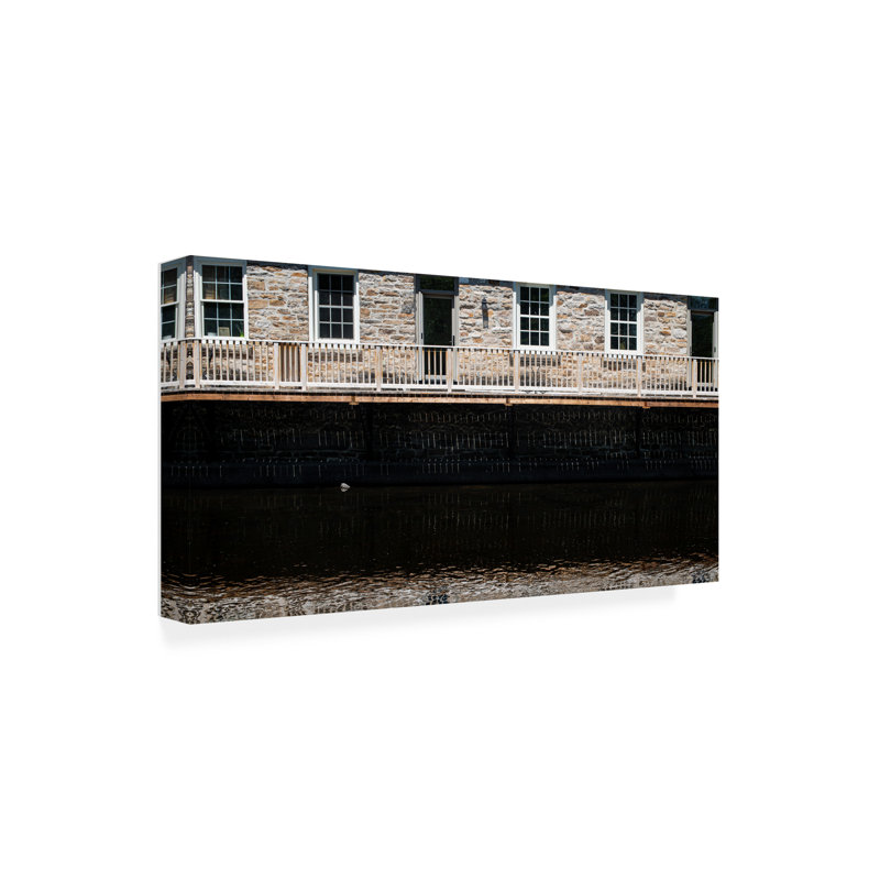 "Clive Branson Condos In Perth Over The Tay River", art sur toile, H 10 po x l 19 po