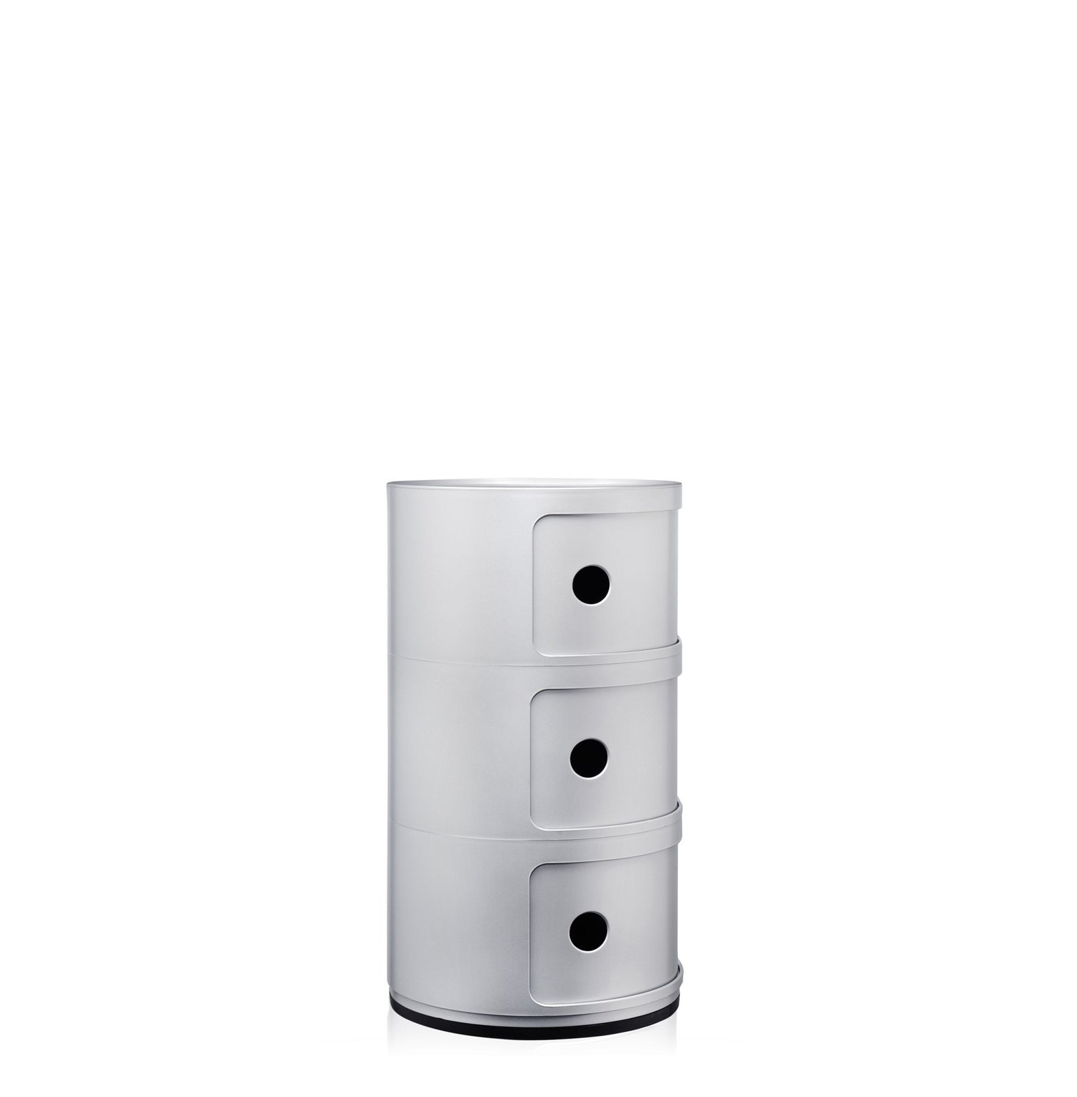 Componibili Modular Stacking Unit, Silver, 3