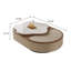 Table basse en cuir 47,24 po