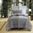 Comfortable Gray Bedding Sets, Polyester Jersey With Antimicrobial Treatment For Home